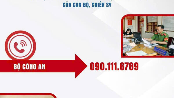 ĐƯỜNG DÂY NÓNG CỦA BỘ CÔNG AN VÀ CÔNG AN TỈNH QUẢNG NGÃI TIẾP NHẬN, XỬ LÝ TIN PHẢN ÁNH TIÊU CỰC, THAM NHŨNG CỦA CÁN BỘ CHIẾN SỸ