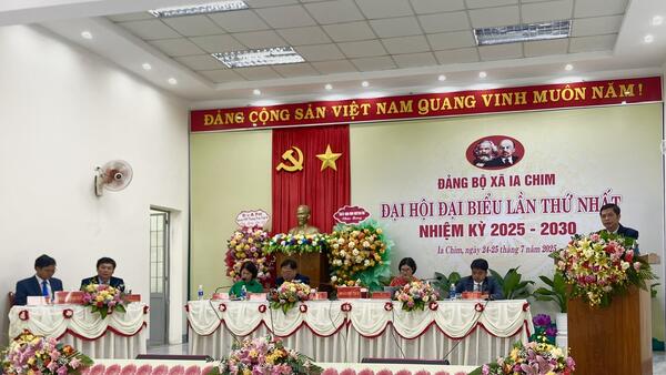 PHIÊN TRÙ BỊ ĐẠI HỘI ĐẠI BIỂU ĐẢNG BỘ XÃ IA CHIM LẦN THỨ NHẤT, NHIỆM KỲ 2025–2030