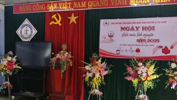 Ngày hội hiến máu tình nguyện tại xã IaChim - Sẻ chia giọt máu, trao tặng hy vọng