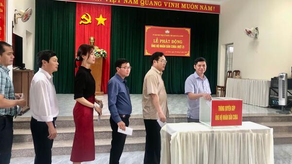 Đảng ủy, HĐND, UBND và Ủy ban MTTQ Việt Nam xã Ia Chim tổ chức chương trình vận động ủng hộ nhân dân Cuba nhân kỷ niệm 65 năm thiết lập quan hệ ngoại giao Việt Nam - Cuba.
